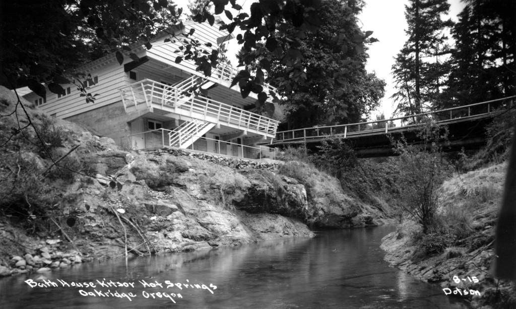 Kitson Hotsprings bath house cirqua 1955 photo by Gerald W. Williams